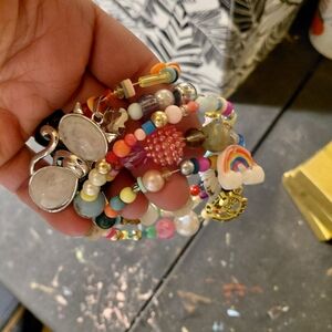 Handmade Multicolor Beaded Women’s Bracelet Stack